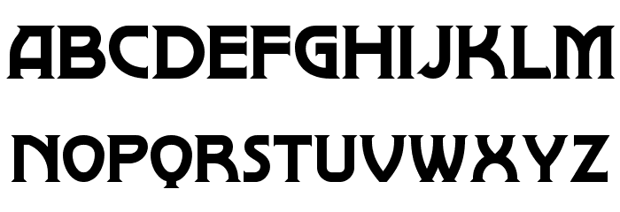 Brownwood NF Font LOWERCASE