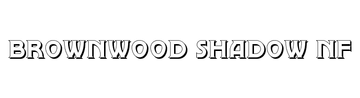 Brownwood Shadow NF Font