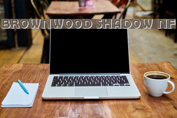 Brownwood Shadow NF Font examples