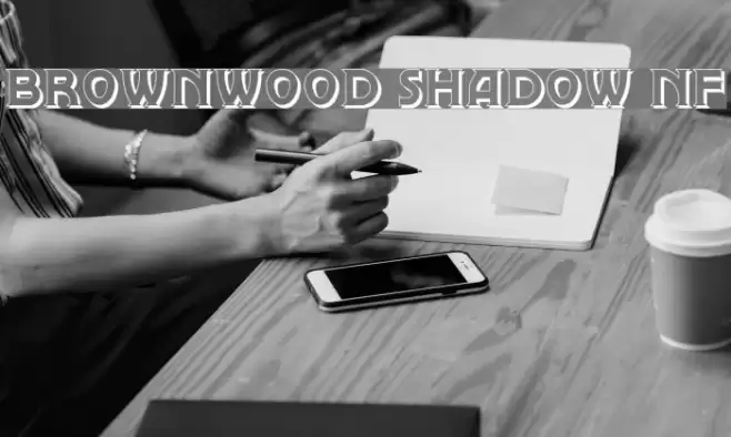 Brownwood Shadow NF Font examples
