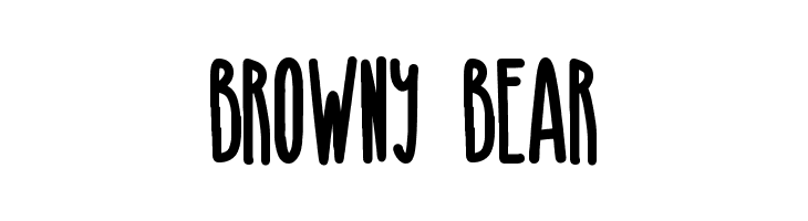 Browny Bear  baixar fontes gratis