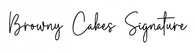 Browny Cakes Signature Font