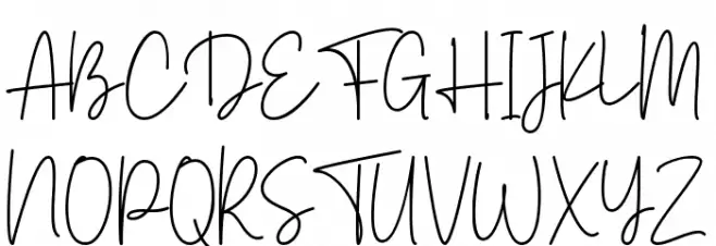 Browny Cakes Signature Font UPPERCASE