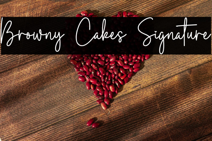 Browny Cakes Signature Example 1