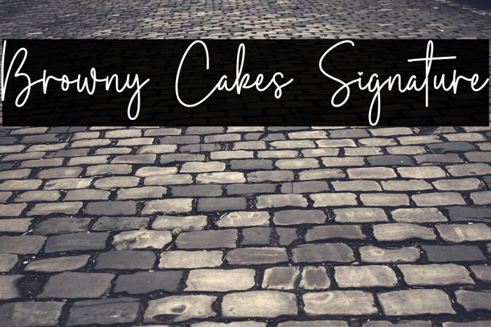 Browny Cakes Signature Example 2