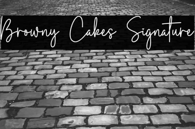 Browny Cakes Signature Font examples