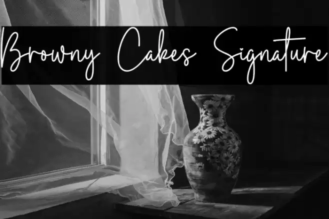 Browny Cakes Signature Font examples