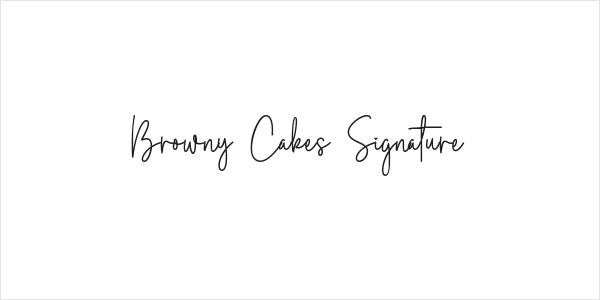 Browny Cakes Signature Logo