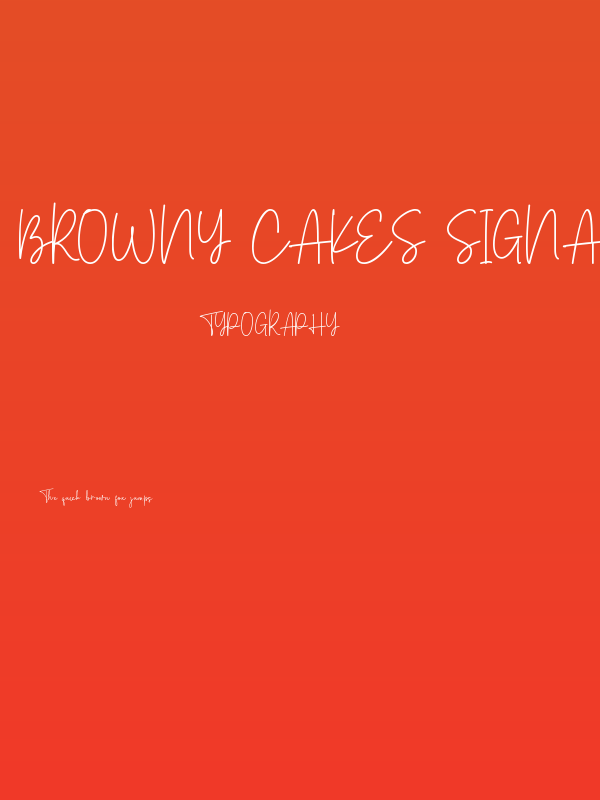Browny Cakes Signature Poster