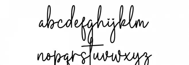 Browny Cakes Signature Font LOWERCASE