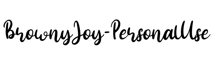 Browny Joy - Personal Use  لخطوط تنزيل