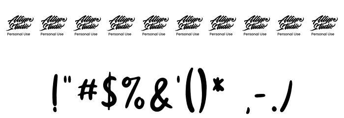 Browny Joy - Personal Use Font OTHER CHARS