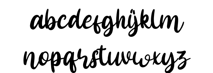 Browny Joy - Personal Use Font LOWERCASE