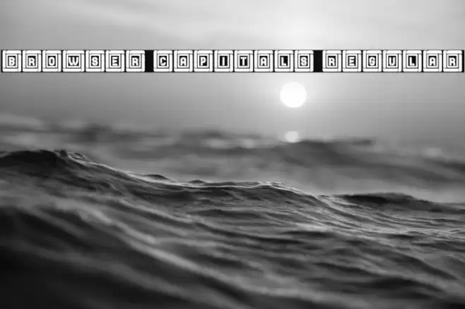 Browser Capitals Regular Font examples