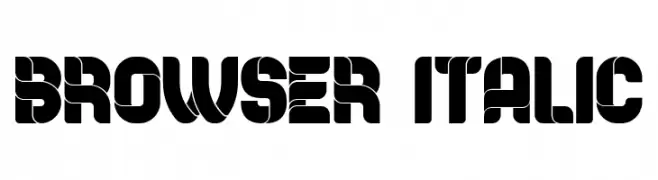 Browser Italic  Free Fonts Download