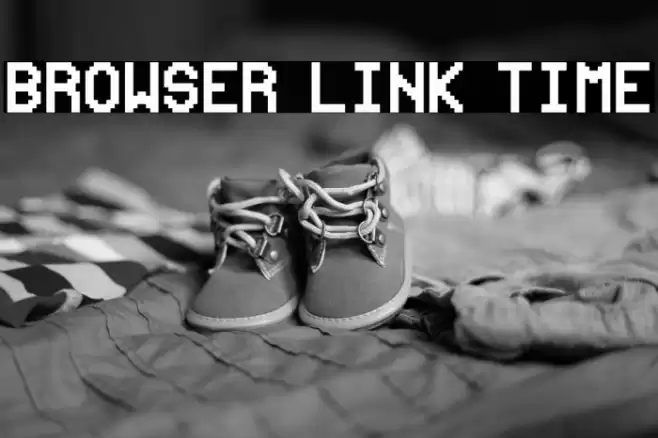 Browser link time Font examples