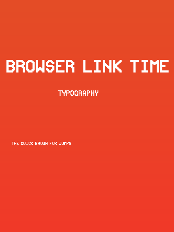 Browser link time Poster