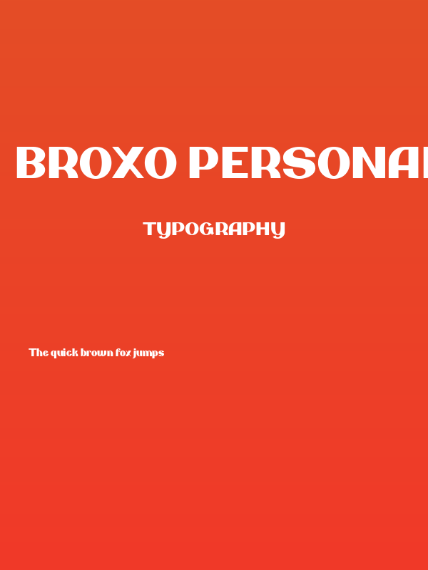 Broxo Personal Use Only Poster