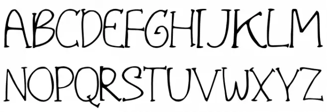 Broy Kids Regular Font Litere mari