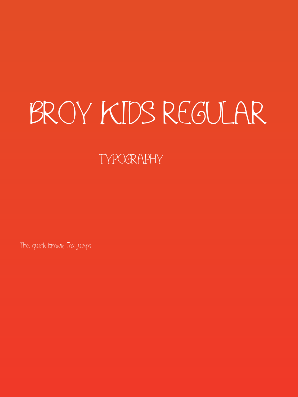 Broy Kids Regular Poster