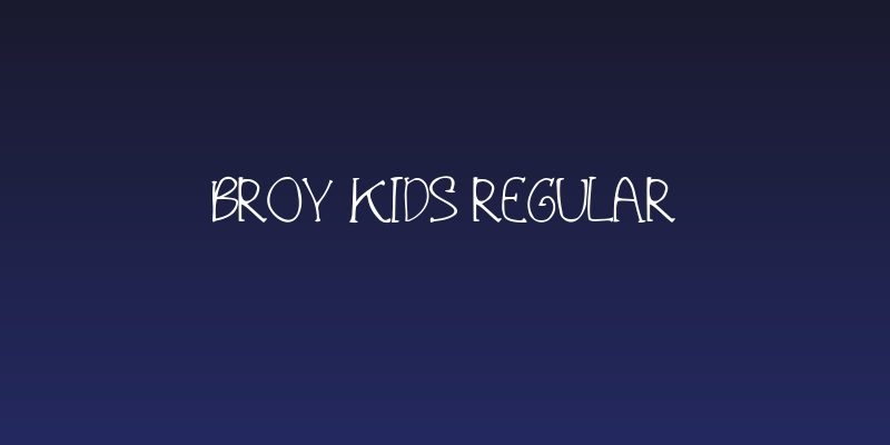 Broy Kids Regular Social Header
