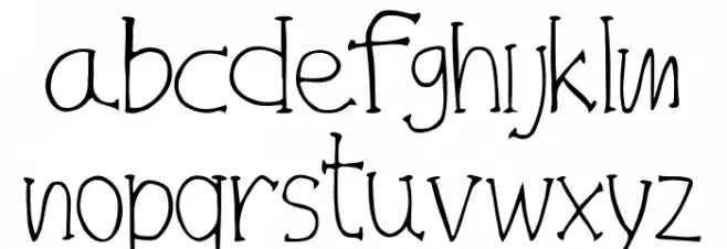 Broy Kids Regular फ़ॉन्ट लोअरकेस