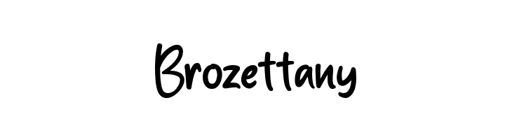 Brozettany  baixar fontes gratis
