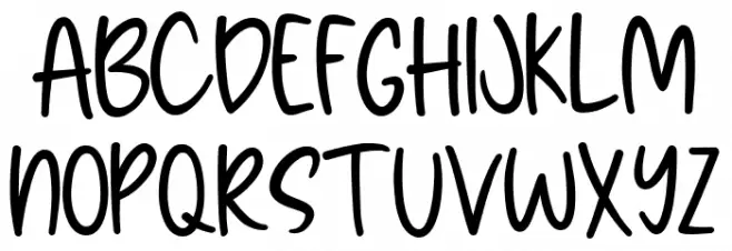 Brozettany Font UPPERCASE