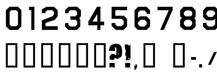 Brrb Rloadt. Font OTHER CHARS