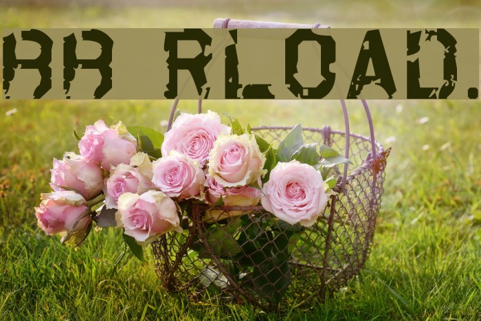 Brrb Rloadt. Font examples