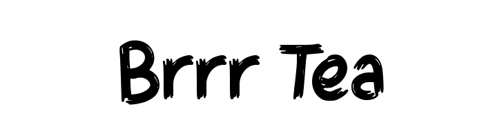 Brrr Tea  フリーフォントのダウンロード