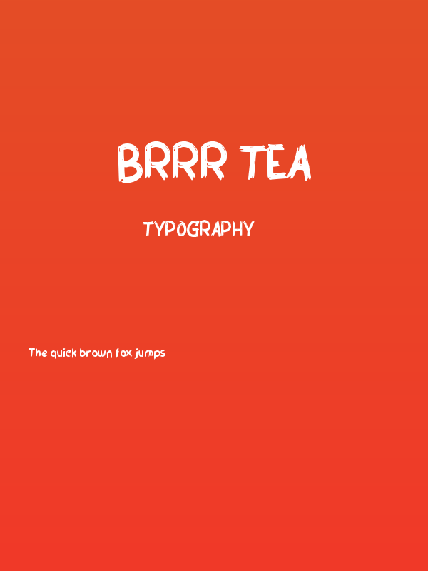 Brrr Tea Poster