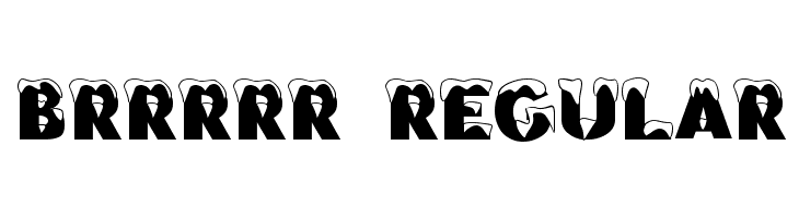 Brrrrr Regular Font