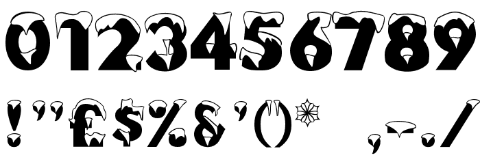Brrrrr Regular Font OTHER CHARS