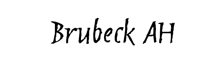 Brubeck AH  Frei Schriftart Herunterladen