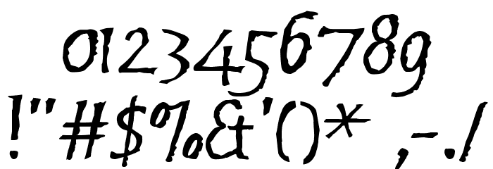 Brubeck AH Font OTHER CHARS