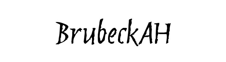Brubeck AH  Free Fonts Download