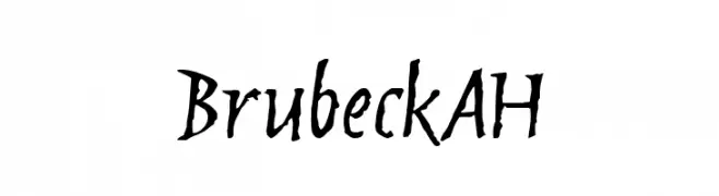 Brubeck AH  免费字体下载