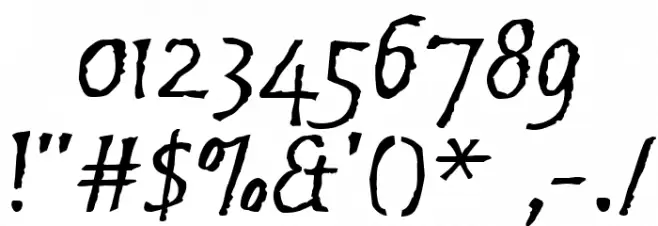 Brubeck AH Font OTHER CHARS