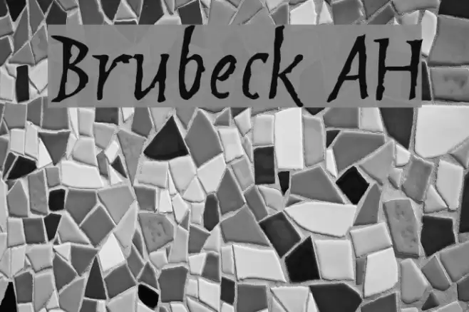 Brubeck AH Font examples
