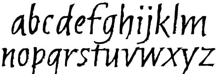 Brubeck AH Font LOWERCASE