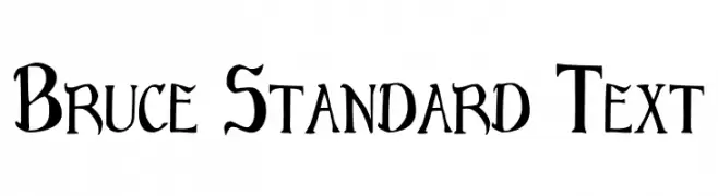 Bruce Standard Text  Скачать бесплатные шрифты