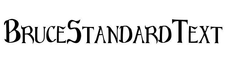 Bruce Standard Text  Frei Schriftart Herunterladen