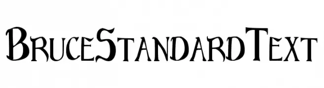 Bruce Standard Text  नि: शुल्क फ़ॉन्ट्स डाउनलोड