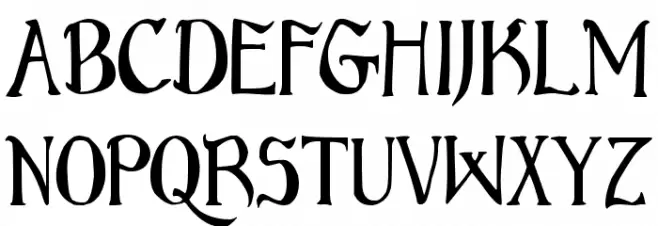 Bruce Standard Text Schriftart Groß