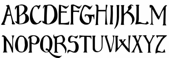 Bruce Standard Text フォント 小文字