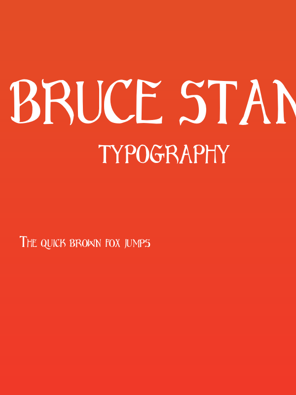 Bruce Standard Text Poster