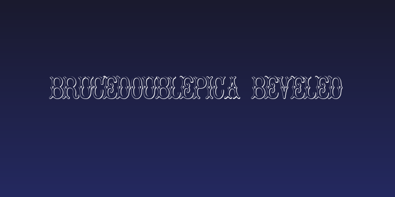 BruceDoublePica Beveled Social Header