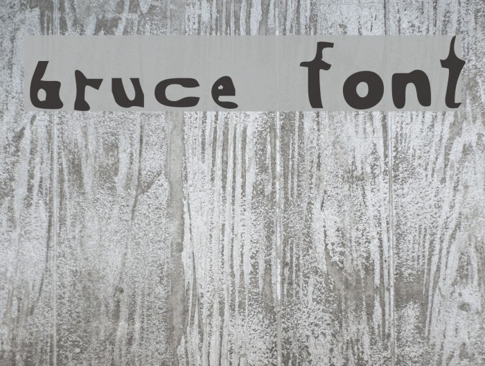 Bruce Font examples
