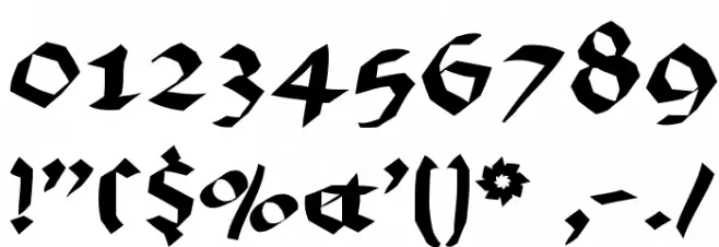 BruchRund Font OTHER CHARS